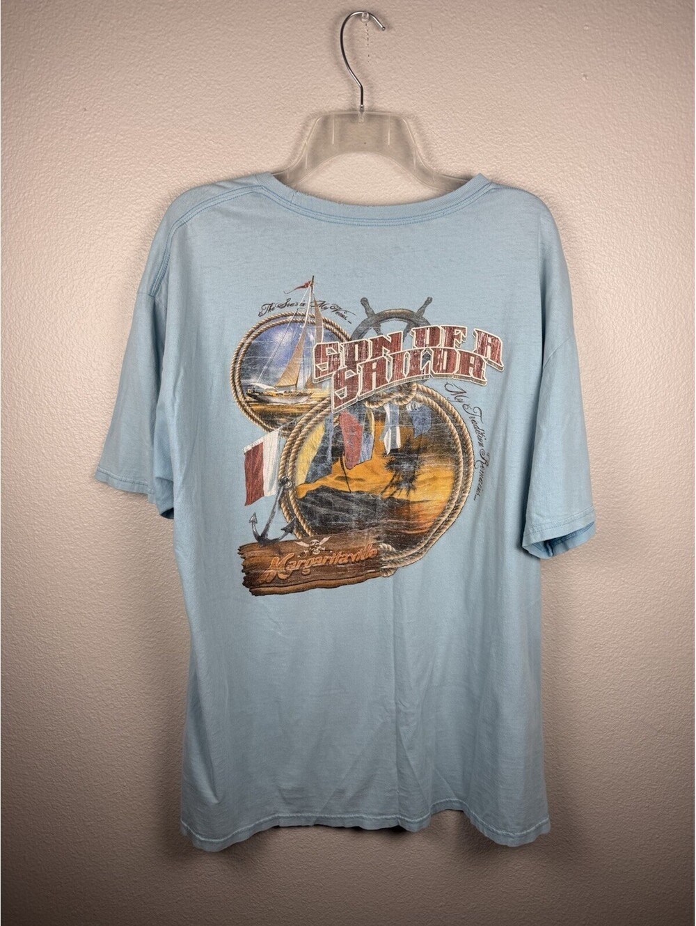Jimmy Buffett Margaritaville Orlando Son Of A Sailor T Shirt Mens 2XL Nautical